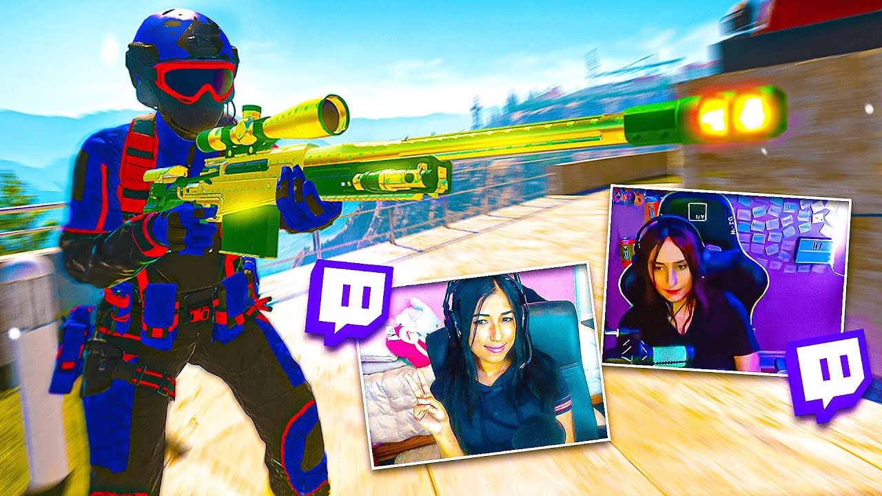 Killing Girl Twitch Streamers in COD Search & Destroy (Both POV's)
