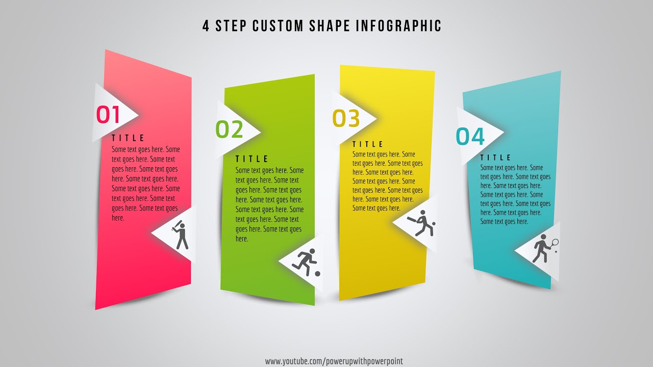 48.Create 4 Step Custom shape infographic|Powerpoint Infographics|Graphic Design|Free Template