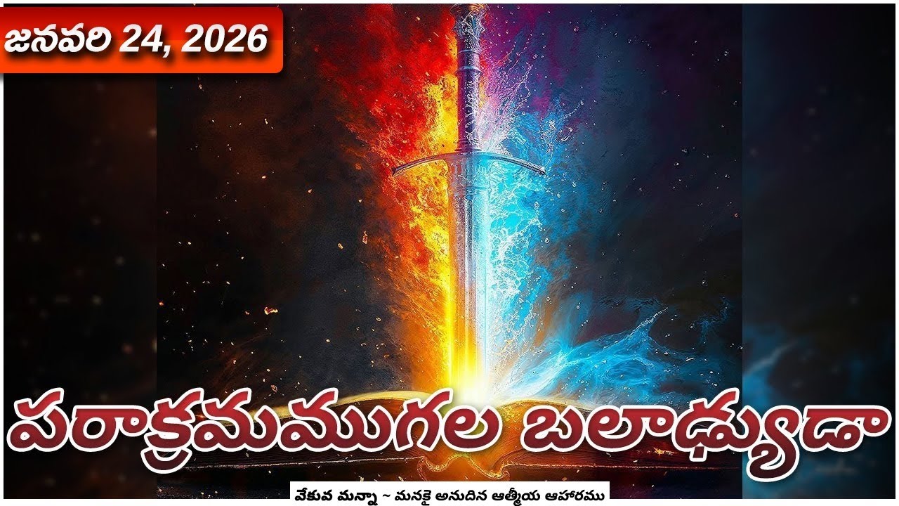 వేకువ మన్నా || జనవరి 24, 2026  || 