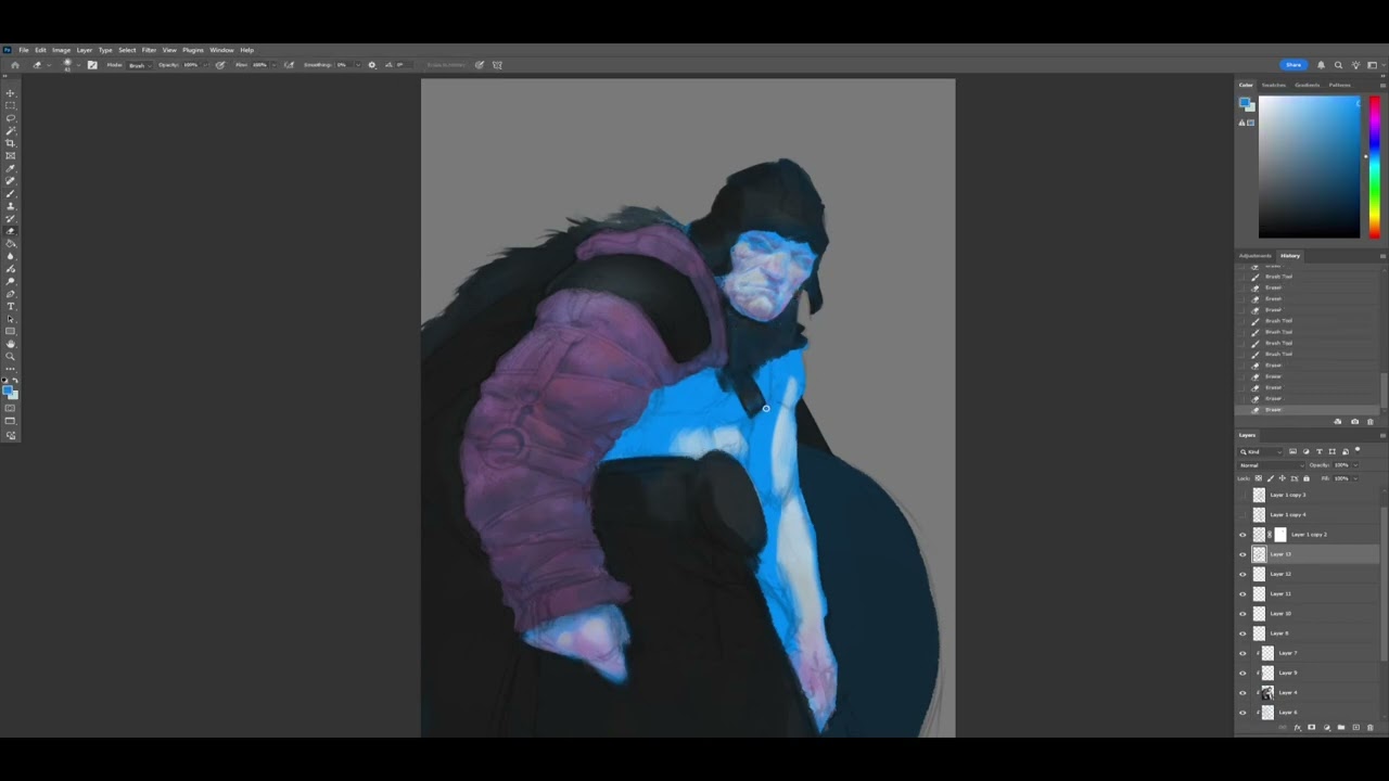 White Walker painting process