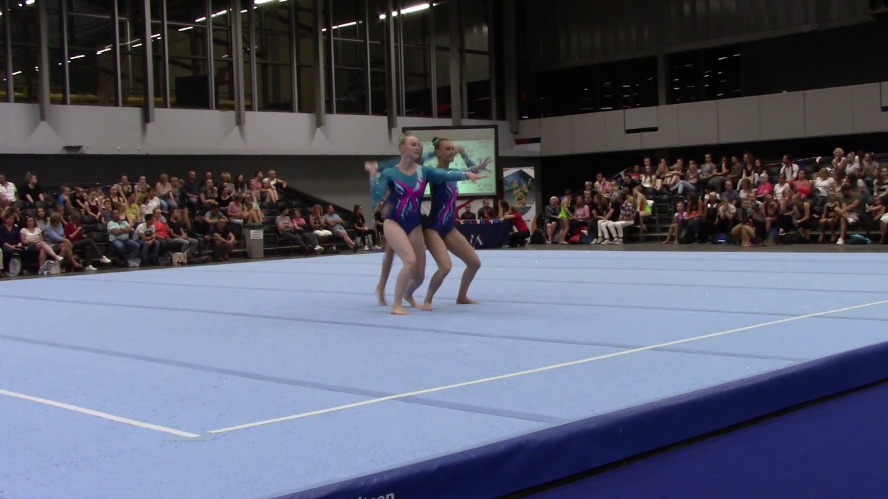 DOS Monster NK acro 2017. Team Bodielle, Claire en Bente.