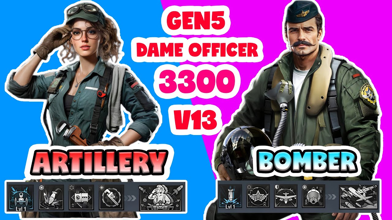 Warpath V13 | Review of new Artillery 3300 DAME generals: Steel Angel and bomber OL' Stache