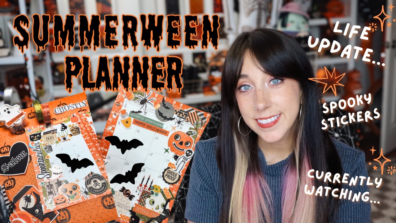 I’m Back! Summerween July Planner Spread + Spooky Catch-Up🎃☀️