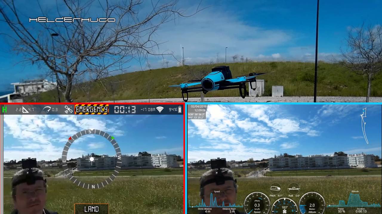 Первые тесты AR.Pro 3 для дронов Bebop и режима Track Me &mdash; Часть 1