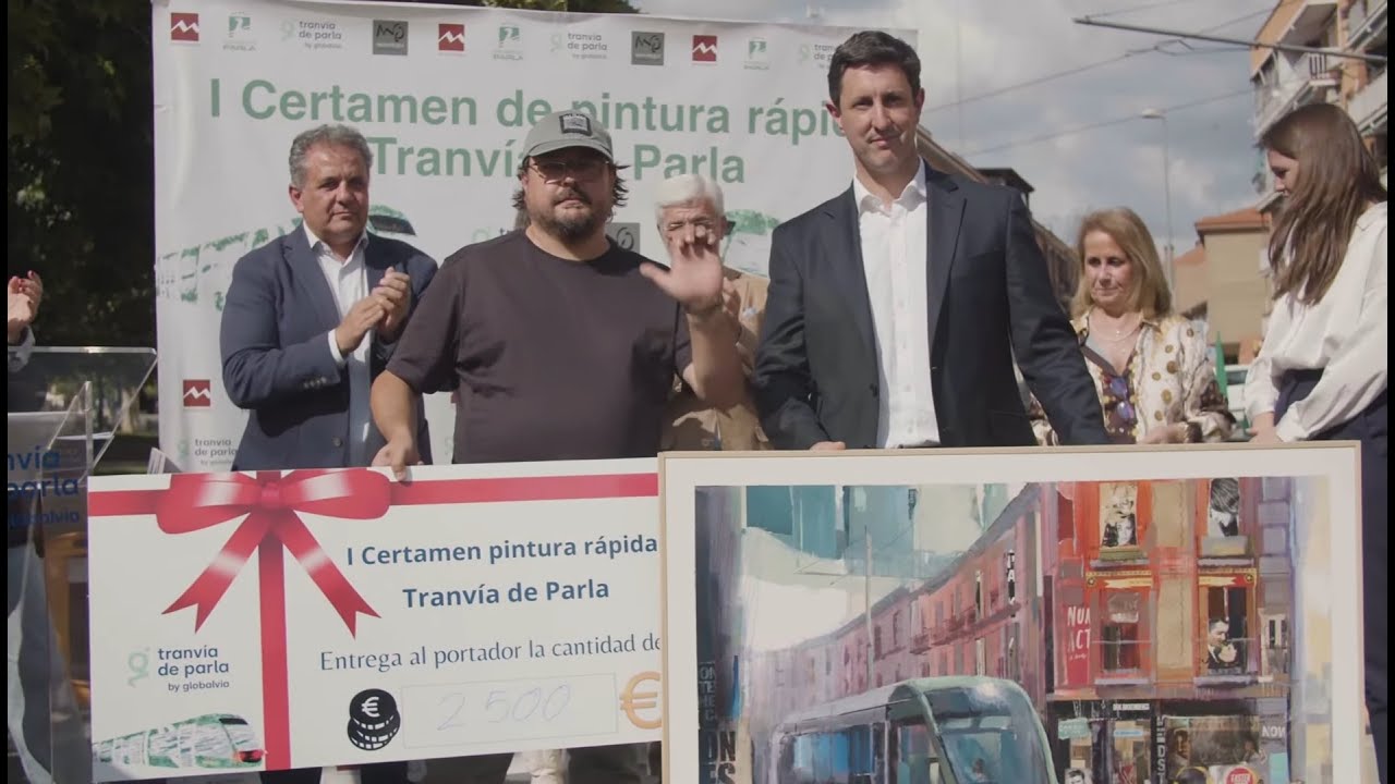 Tranvía de Parla junio 2023. I Certamen de Pintura Rápida 2160p