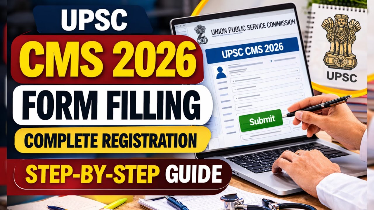 UPSC CMS 2026 FORM FILLING | COMPLETE REGISTRATION PROCESS STEP BY STEP GUIDE | AVOID THESE MISTAKES