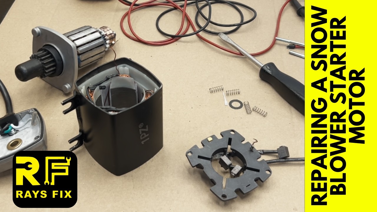 Repairing a snow blower starter motor