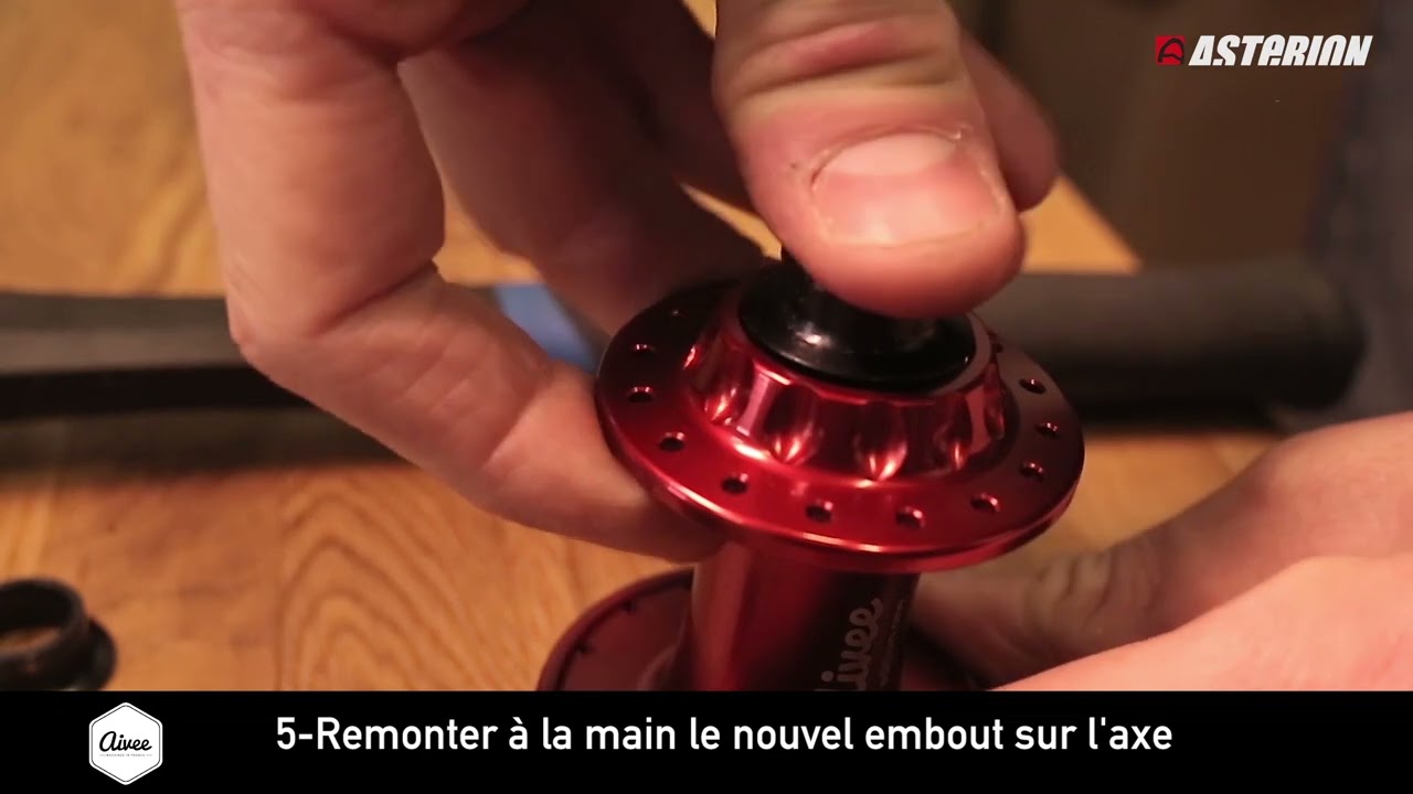 Comment changer les embouts d'un moyeu avant de type Aivee Edition One?