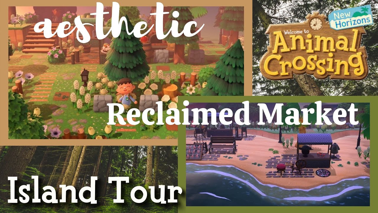 GORGEOUS Reclaimed Market Cottagecore Island Tour (with a Secret) - Animal Crossing New Horizons