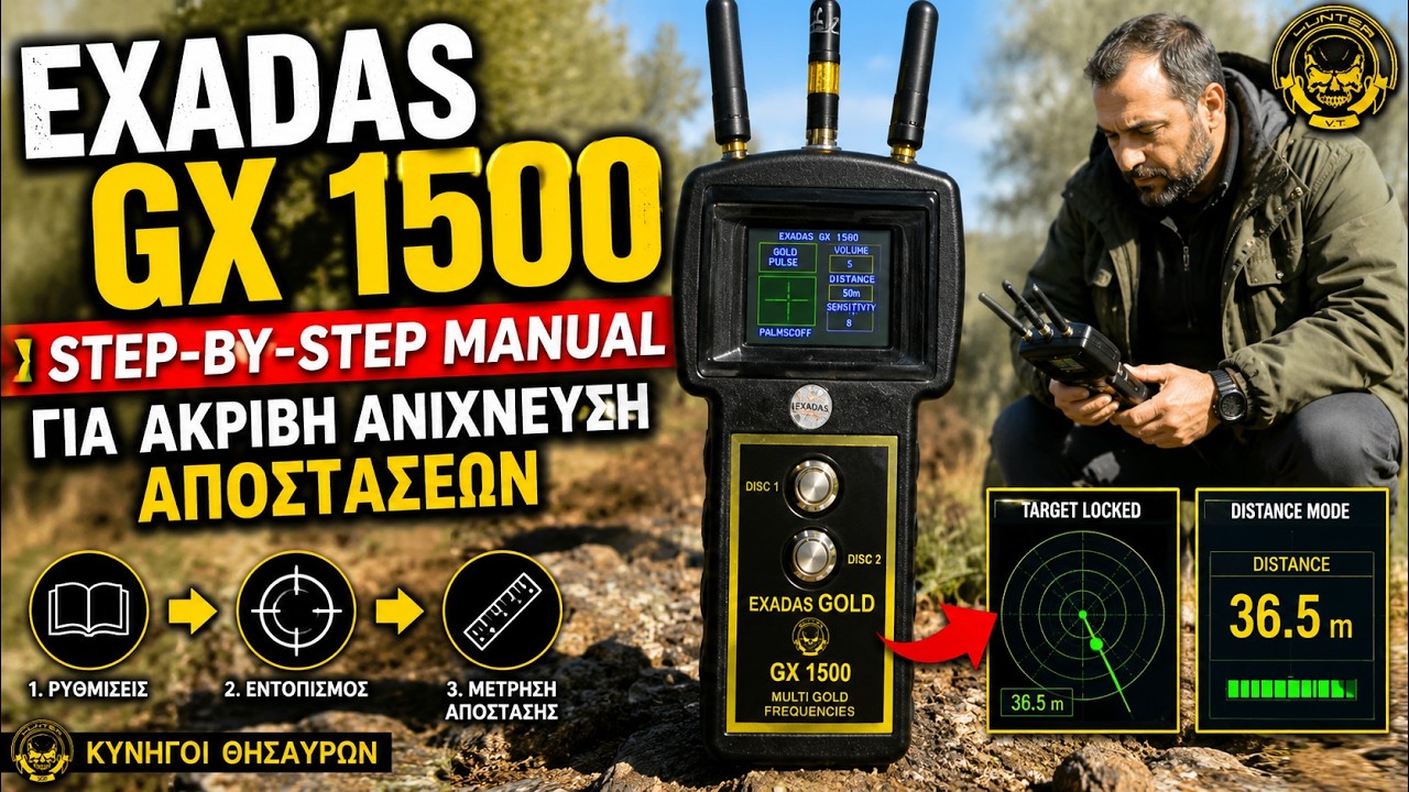 EXADAS GX 1500 – Step-by-Step Manual για Ακριβή Ανίχνευση Αποστάσεων