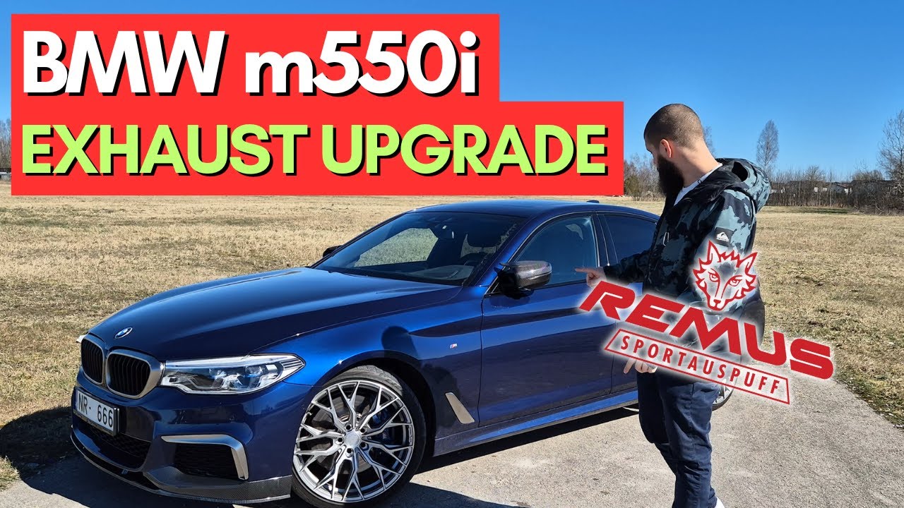 Модернизация G30 m550i с помощью выхлопной системы Remus Cat-back и карбоновых деталей