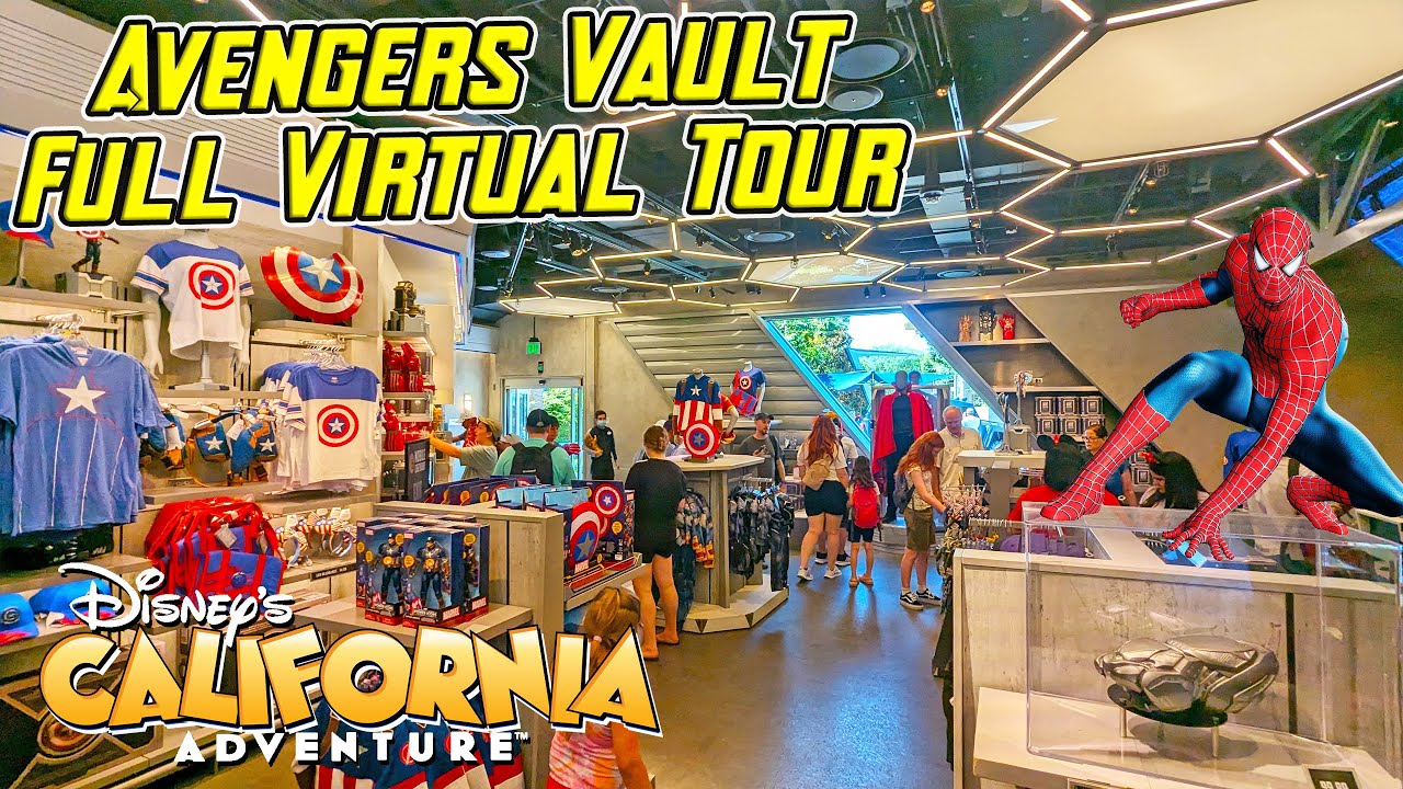 Explore Avengers Vault in Avengers Campus at Disney California Adventure [4K]