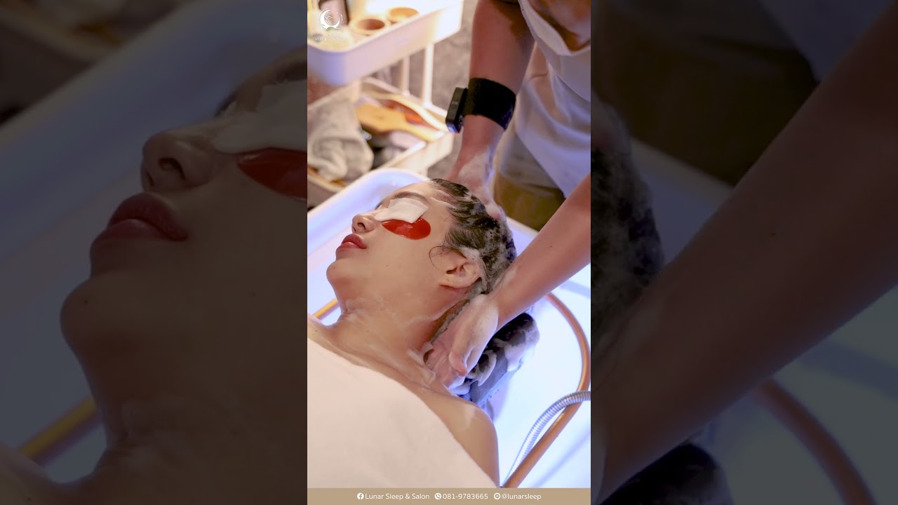 สระผมนวดศีรษะผ่อนคลายสไตล์เวียดนาม #asmr #relax  #sleep #salon  #สระผม