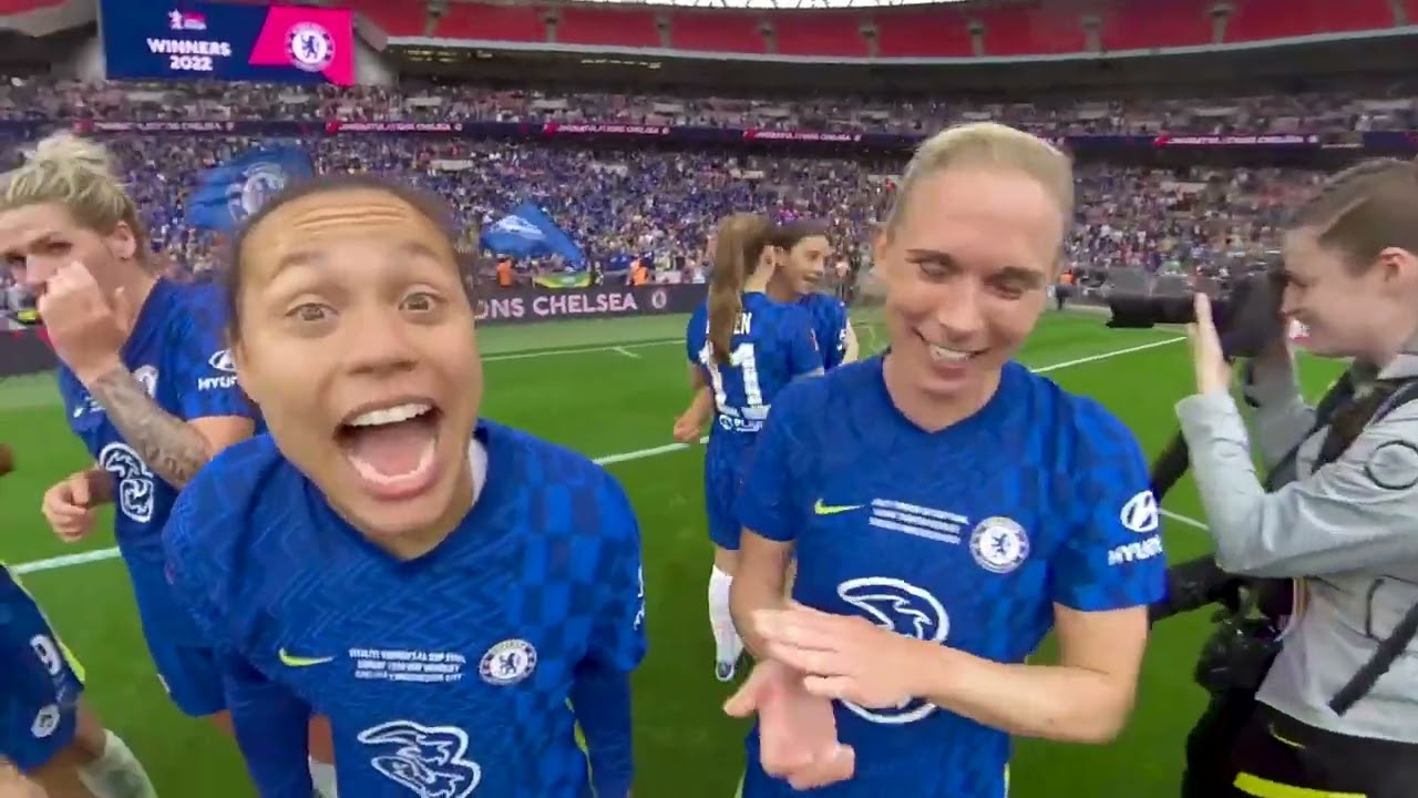 Get a 360-degree Wembley experience of the FA Cup celebrations! | Women's FA Cup Final