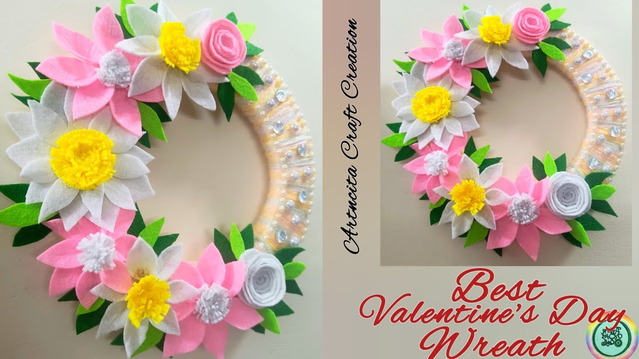 Best Diy Valentine's Day wreath 🌹