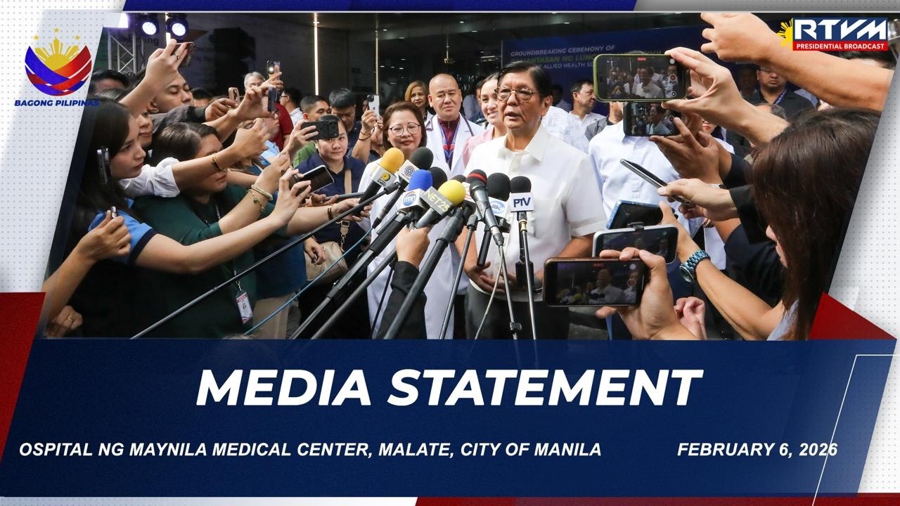 Media Statement at Ospital ng Maynila Medical Center (OMMC) 02/06/2026