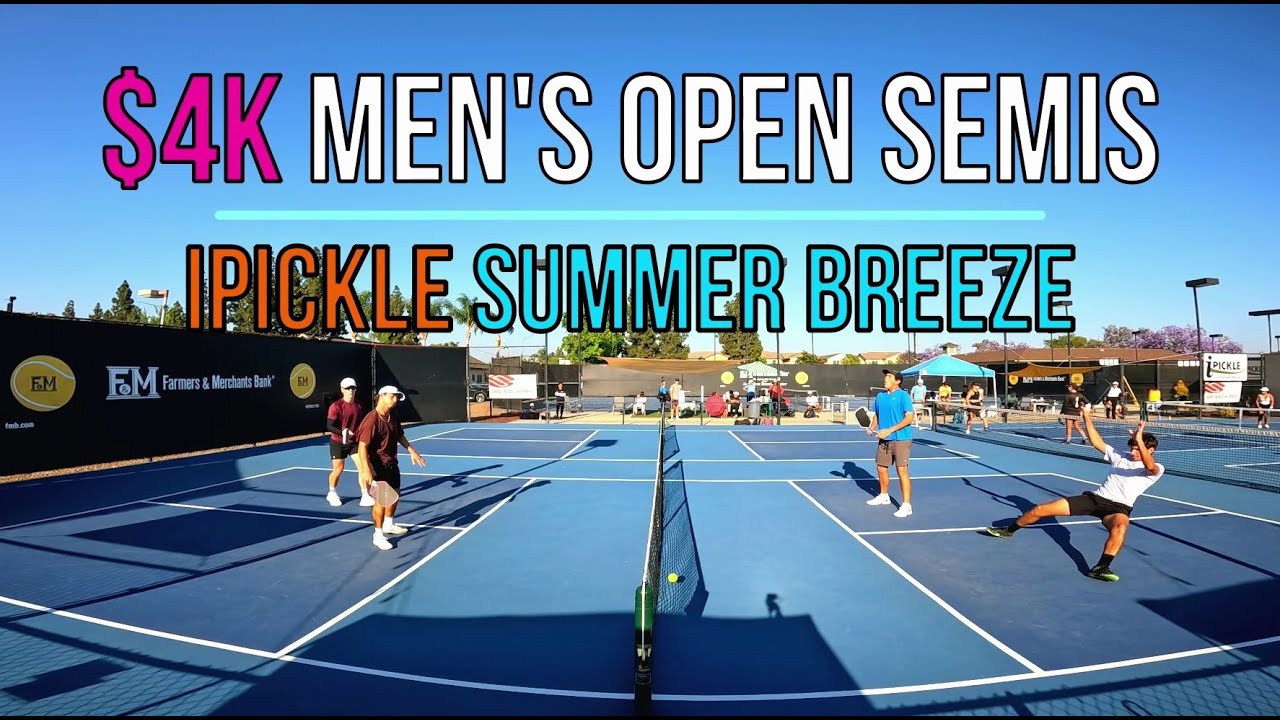$4k Men's Open Semifinals Zack(5.9)/Drake(5.9) vs Jericho(5.9)/Claudio(5.7) iPickle