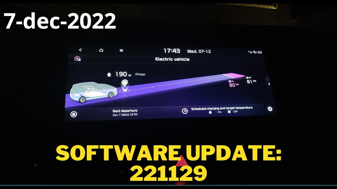 Software update 221129 (Kia E-Niro MY20)