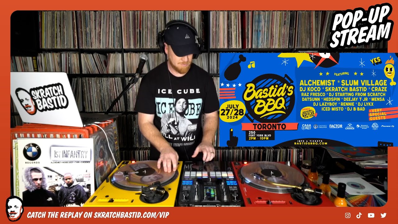 Slum Village & Alchemist mix - Bastid's BBQ Toronto '24 line up announce pop-up stream