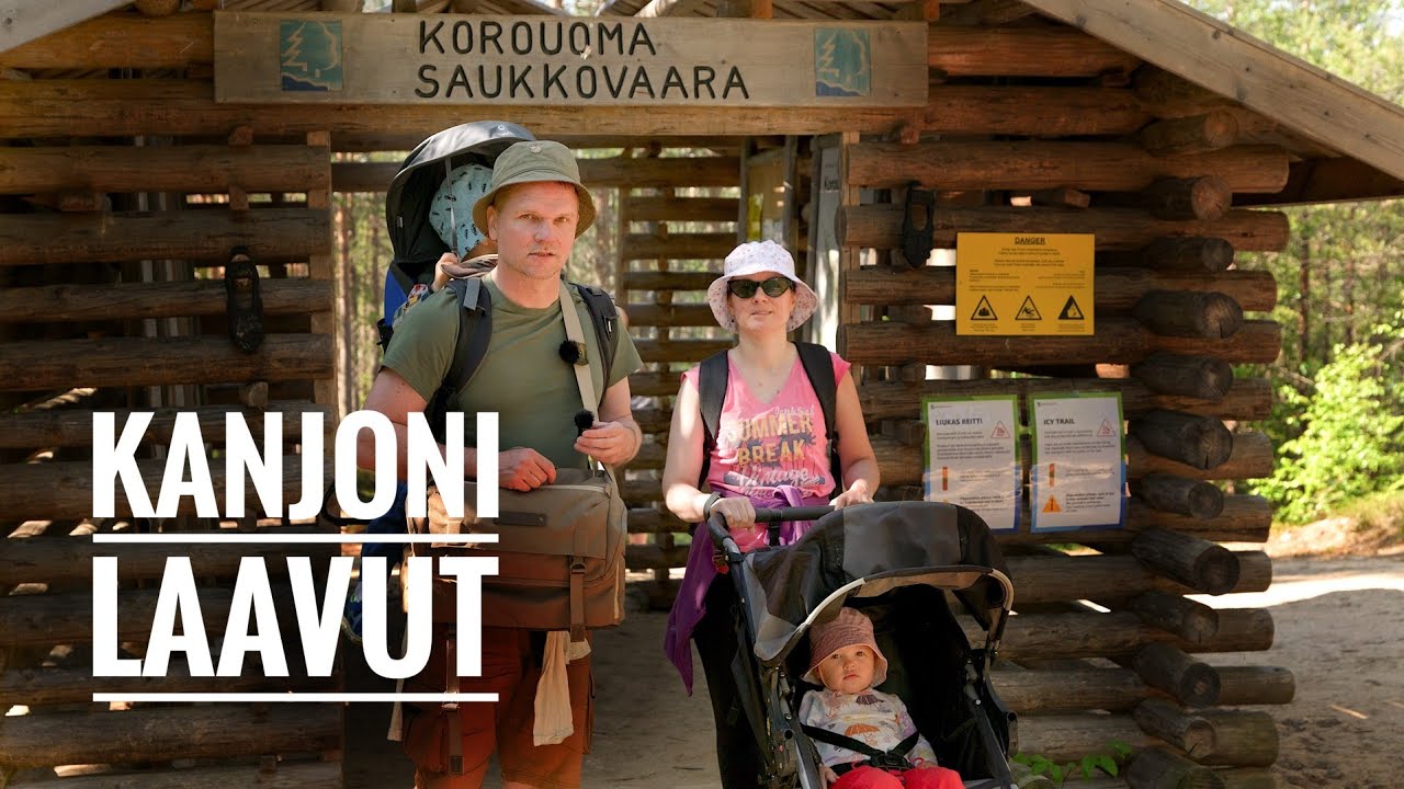 Korouoman kanjonilaavut ja vesiputous: Retkeily&auml; lasten kanssa