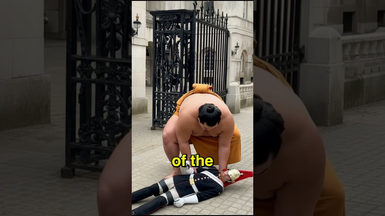 KIND SUMO HELPS ROYAL GUARD #royalguards #kingsguard