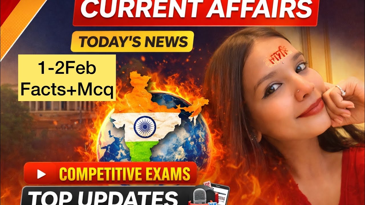 First February and second February, important kind of facts and MCQ #Current #1 #thereallearner 