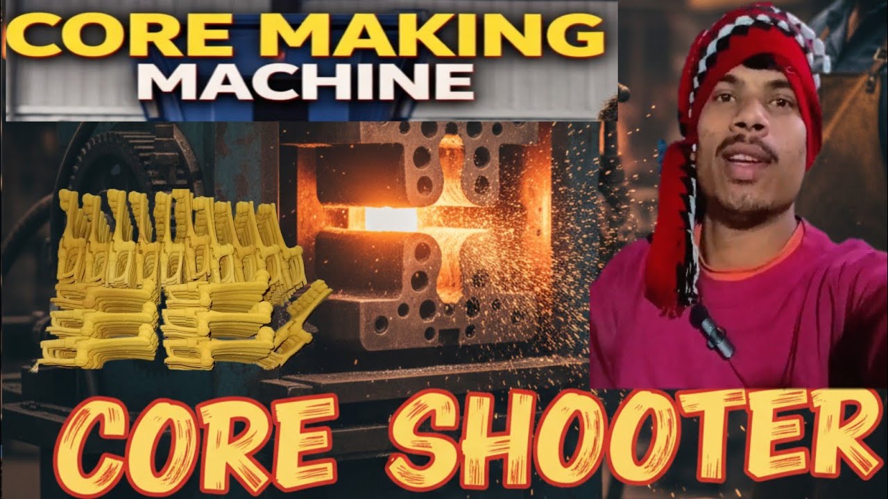 Core Shooter Machine: टोंटी के अंदर का खोखला भाग कैसे बनता है? | Core Making Process #SKPMVLOG