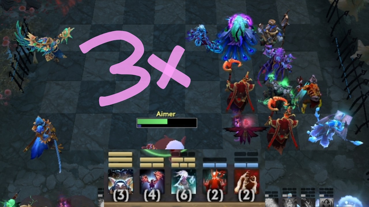 3kobold vs 3kobold ft. 4harpy dp3 undead - Dota Auto Chess DAC