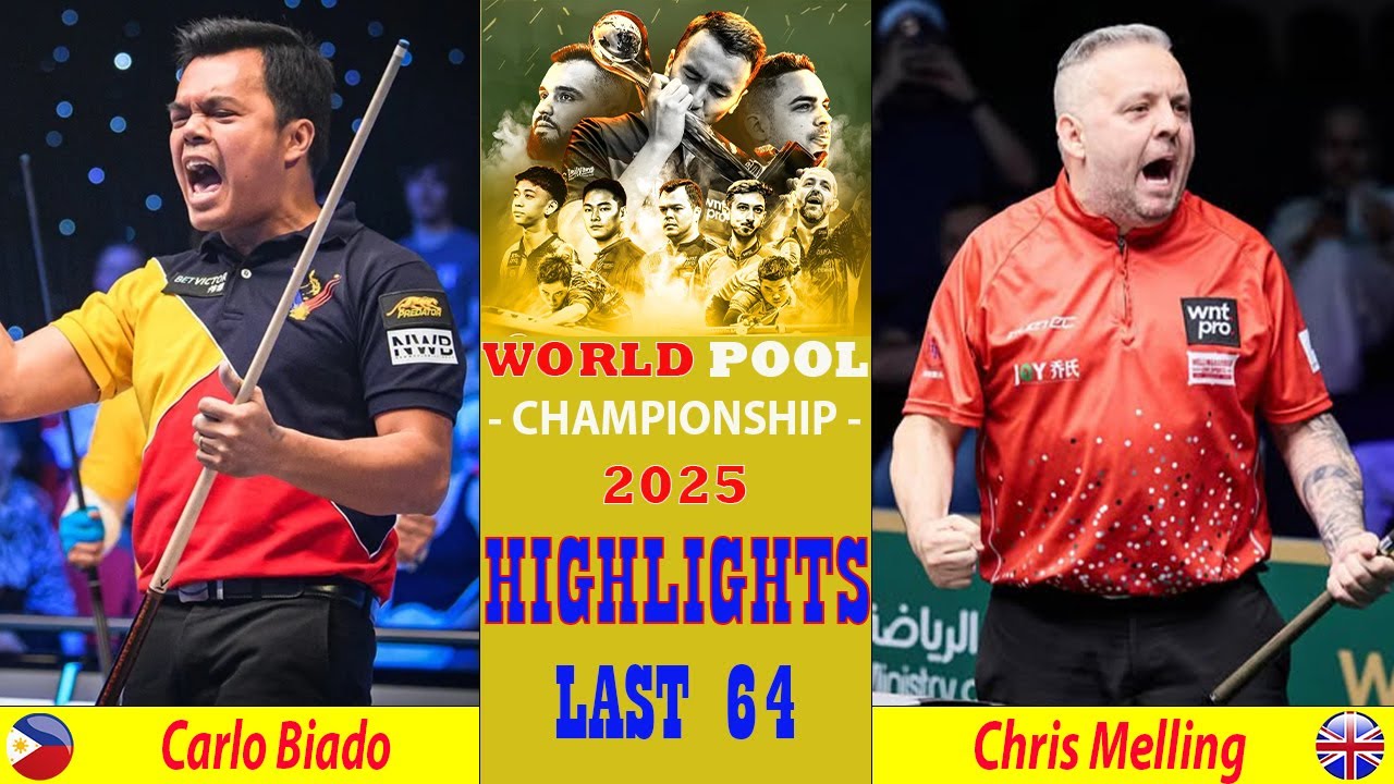 LAST 64 | Carlo Biado vs Chris Melling | 2025 World Pool Championship