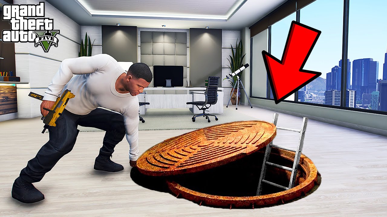 Franklin Found Hidden Trillionaire Bunker in GTA 5 | SHINCHAN and CHOP