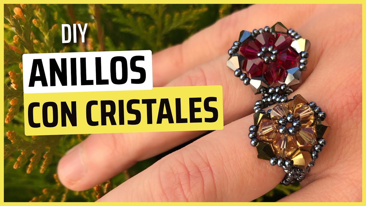 Como hacer Anillos con Cristales SWAROVSKI 💠  DIY