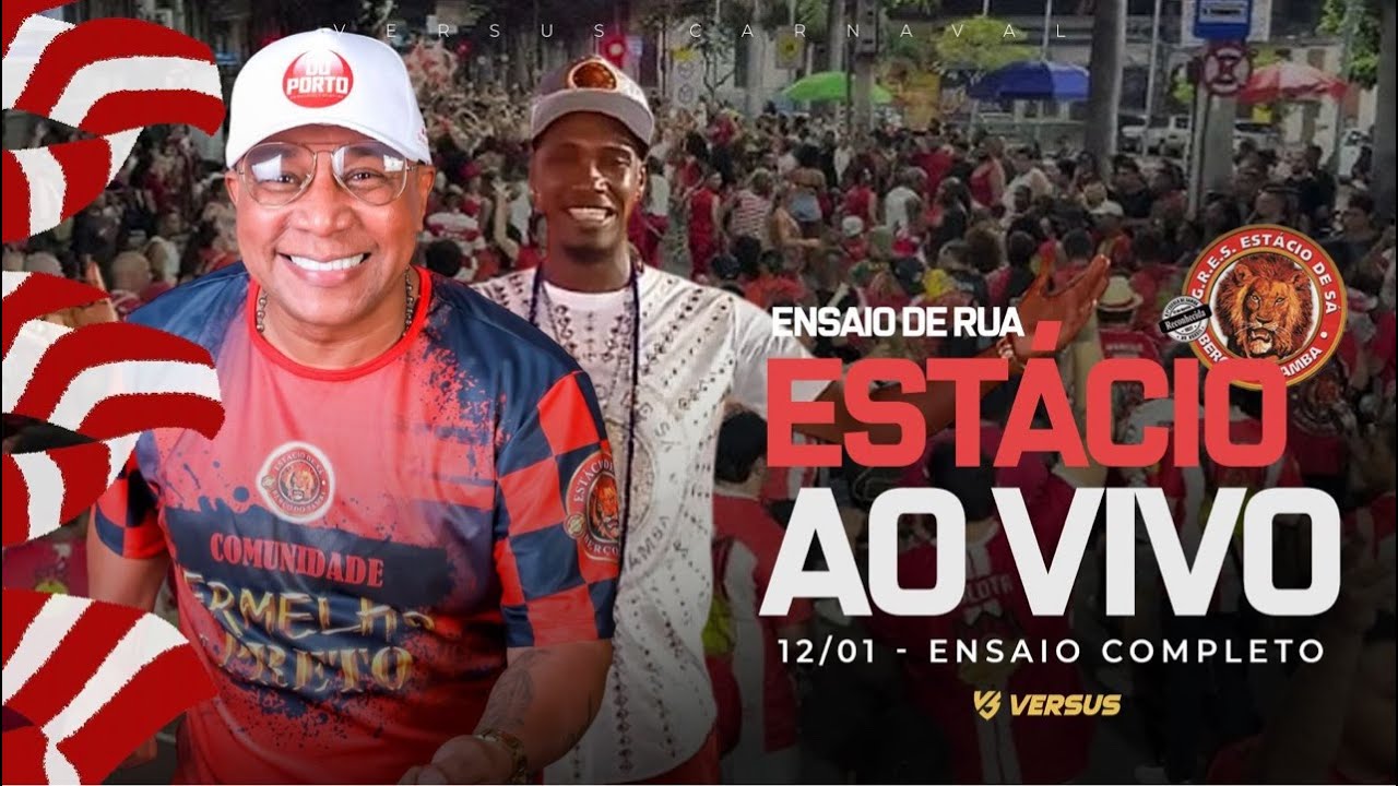 ESTÁCIO DE SÁ 2026 AO VIVO - ENSAIO DE RUA COMPLETO