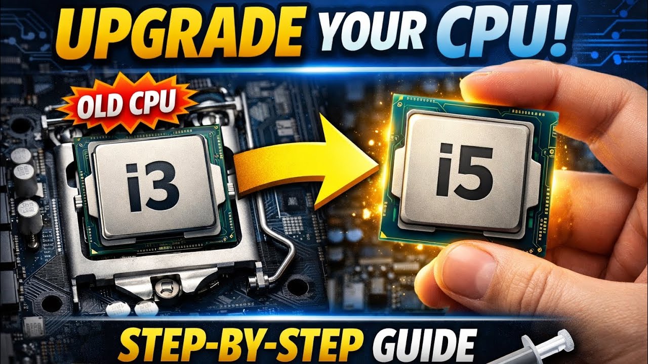 How to Upgrade Desktop CPU from i3 to i5 | Step-by-Step Beginner Guide 