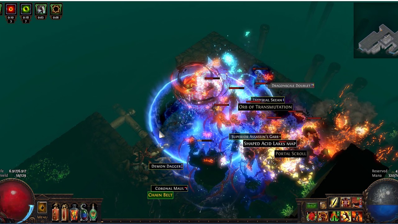 Deathless PoE Guardian Hydra Kill Ngamahu Cyclone Build