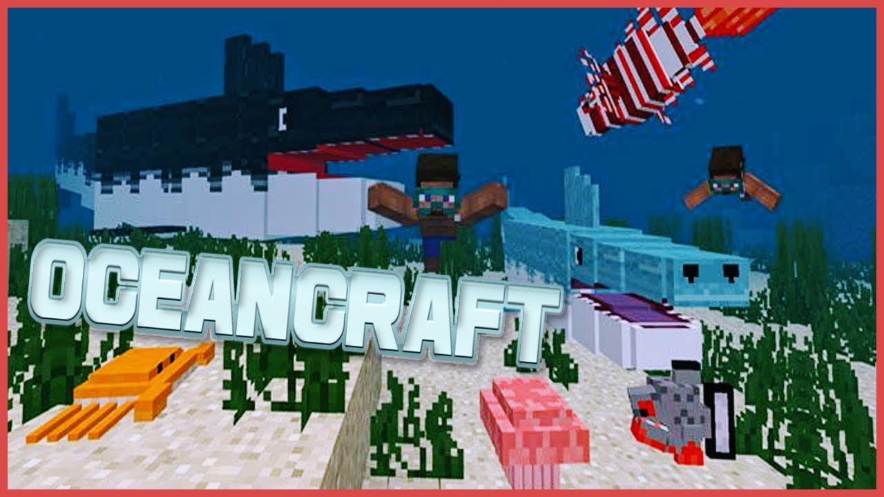 The OceanCraft PE Add-on!!! | Sharks, Whales, Octopuses & More in Minecraft Pocket Edition!