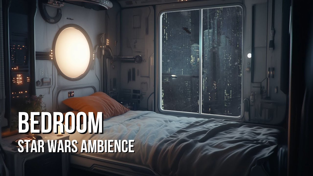 Coruscant Bedroom | Star Wars Ambience | Speeders, Sleep Aid, City White Noise