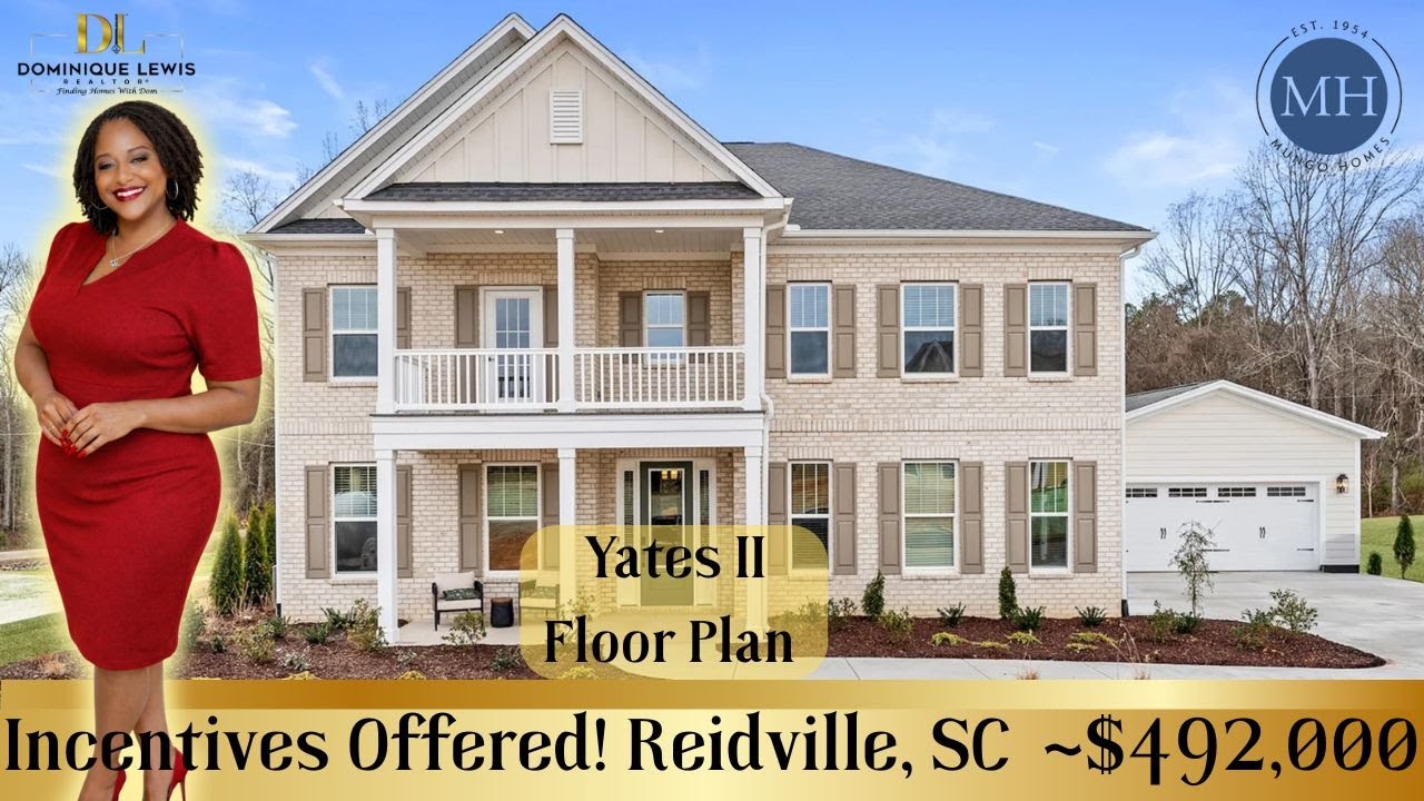 Yates II Floor Plan | Ben's Crossing | Reidville, SC | New Construction by Mungo Homes