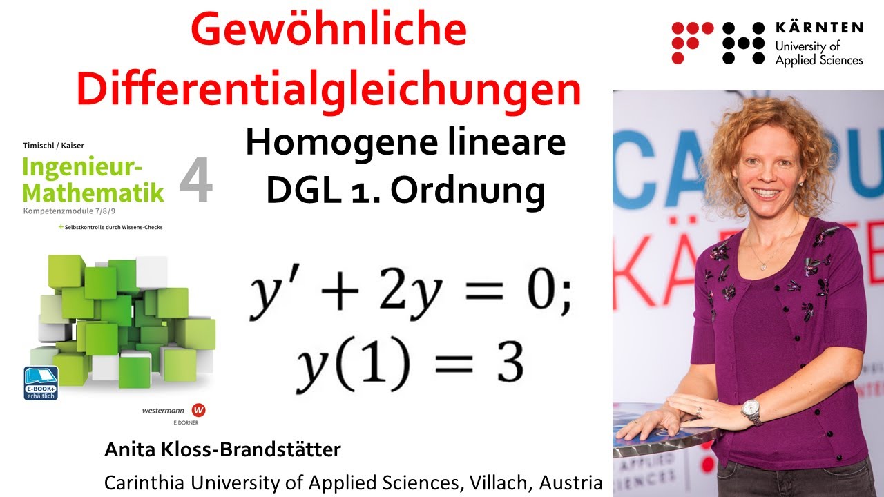 Gewöhnliche Differentialgleichungen: Homogene lineare DGL 1. Ordnung