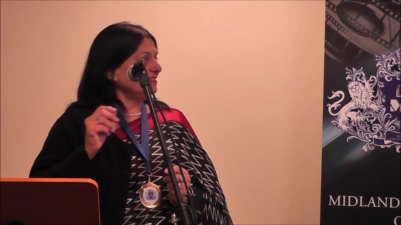 Councillor Manjula Sood Congratulating Students at Midlands College of Media