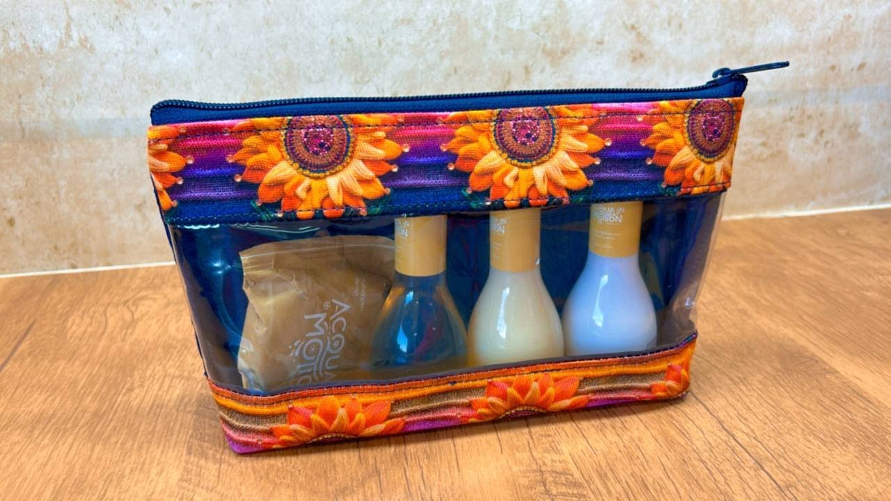 Como fazer ESTOJO/NECESSAIRE GRAMADO Super Fácil e Lindo com Molde Grátis - Costura Criativa -  DIY