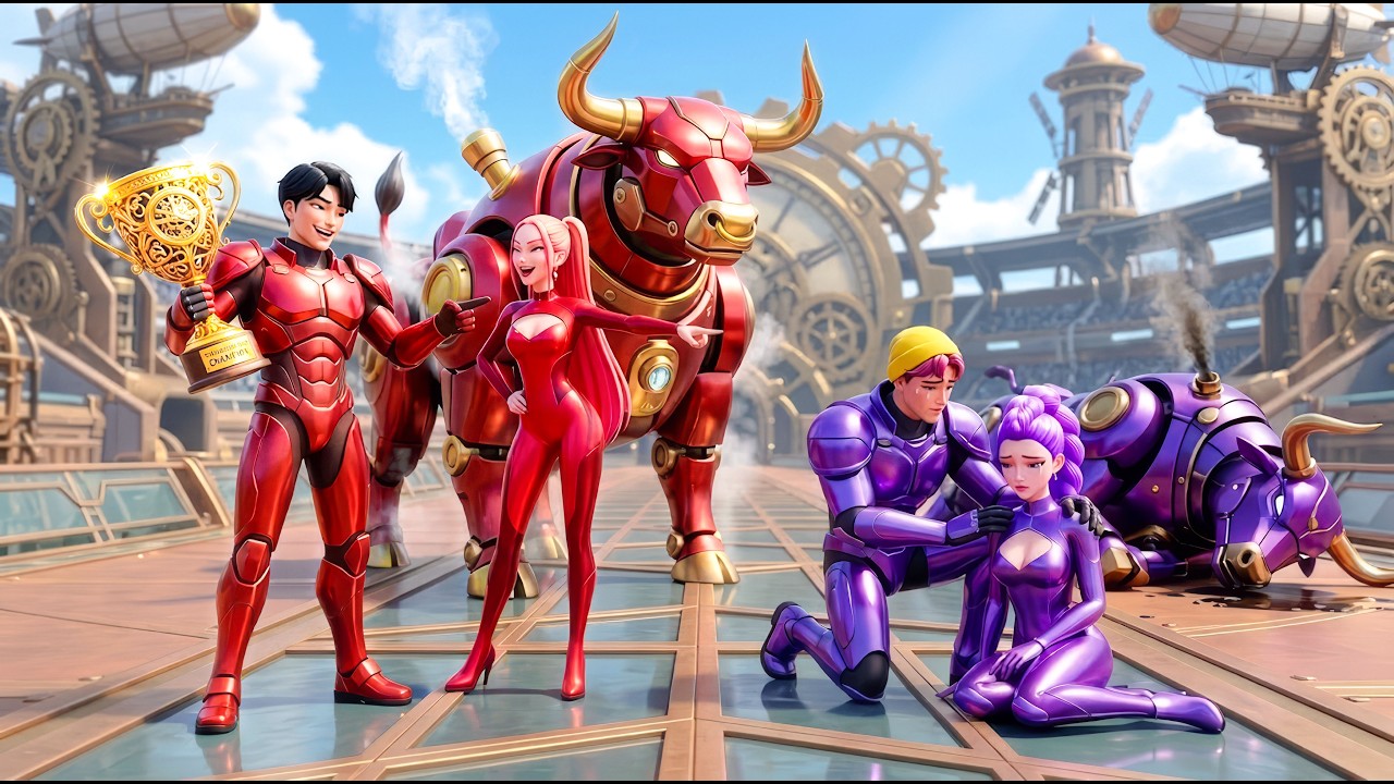 Violet Family VS Ruby Family: RUMI Wins The Magic Buffalo Racing Championship - KPOP Demon Hunters