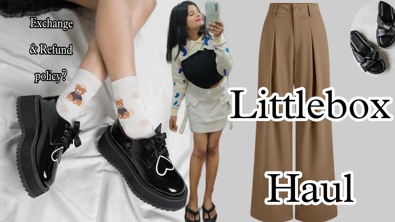 *Littlebox* India Footwear•Skirt & korean baggy pants haul