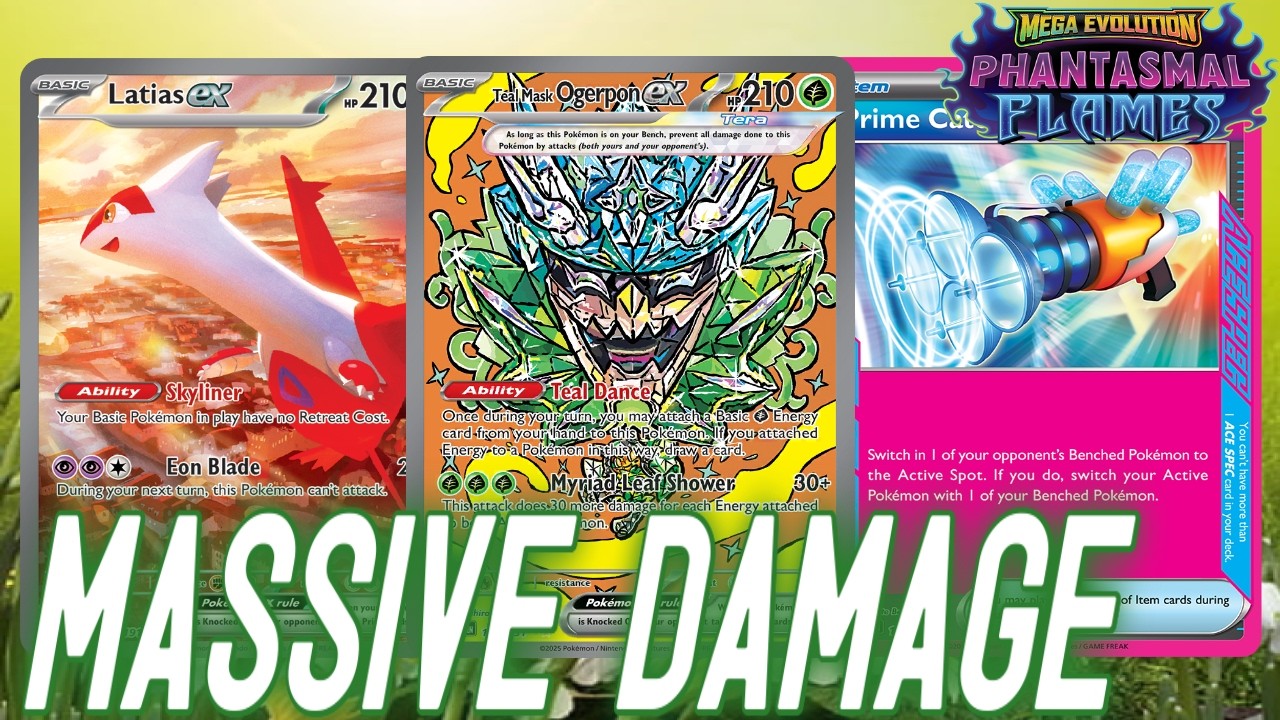 🍃Teal Mask Ogerpon ex Deck Gets Huge Bump in Damage with Meganium | PTCGL