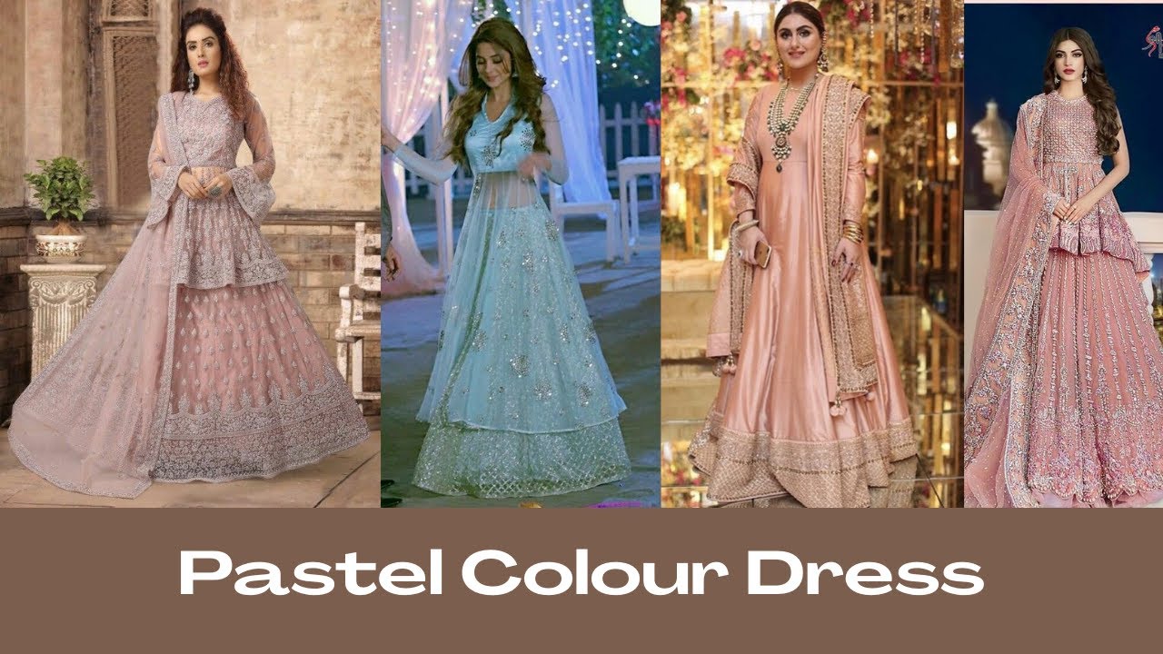 Party Wear Pastel Colour Dresses | Pastel Colour Dresses | Pastel Colour Lehenga