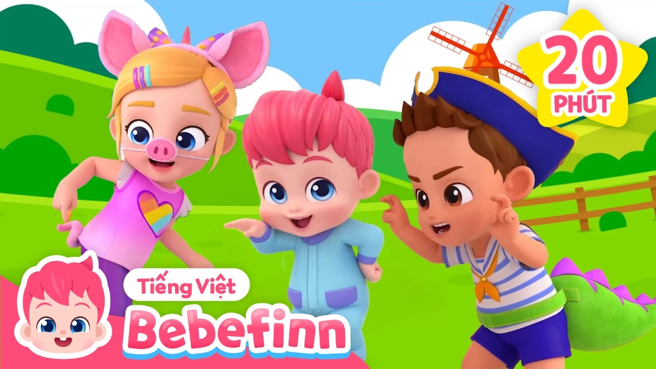 Âm thanh loài vật🦁 Cùng đoán nào! | Tuyển tập | Bebefinn Tiếng Việt - Nhạc thiếu nhi