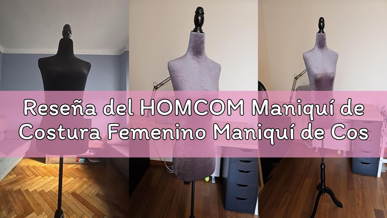 Reseña del HOMCOM Maniquí de Costura Femenino Maniquí de Costura Ajustable a 130-168 cm con Trípode