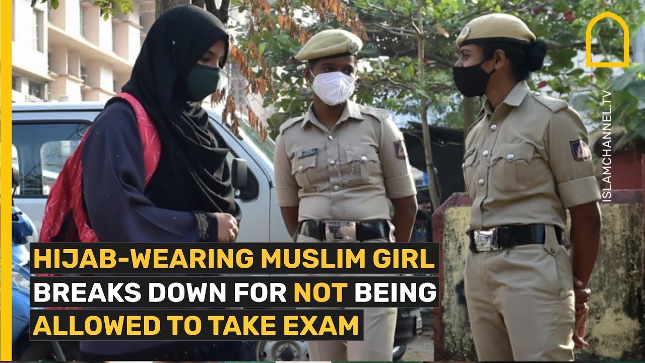 Hijab-wearing Muslim Girl Breaks Down for Not Being Allowed to Take Exam