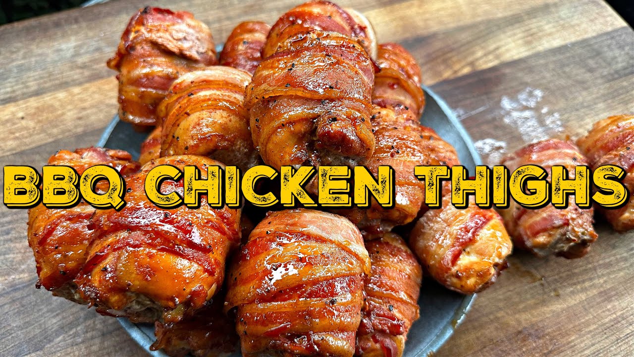 BBQ CHICKEN THIGHS - gefüllte Hähnchenoberkeulen aus dem Smoker