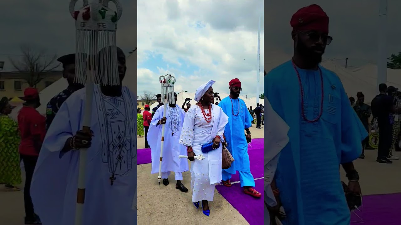 On behalf of the Ooni of Ife, Olori Ashley Folasade Adeyeye-Ogunwusi Ojaja II attends the Olowu.