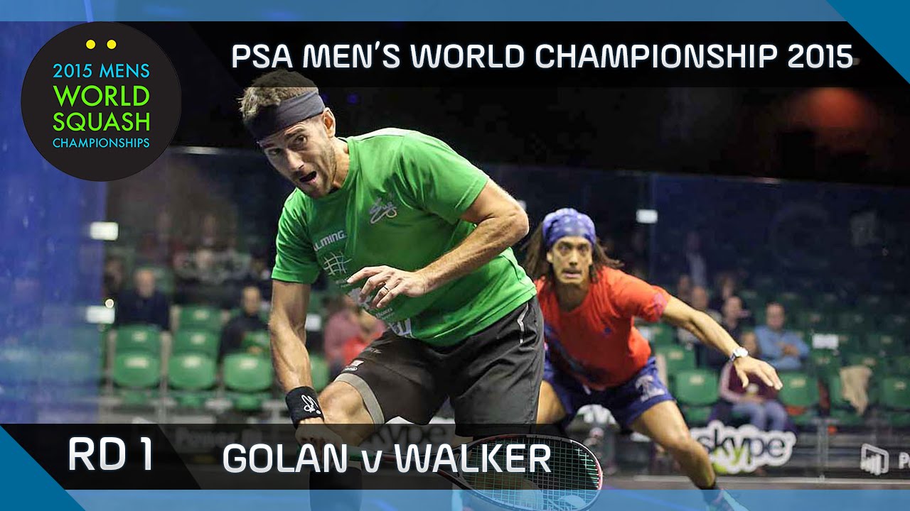 Squash: 2015 PSA Men's World Championship Rd 1 Highlights: Golan v Walker